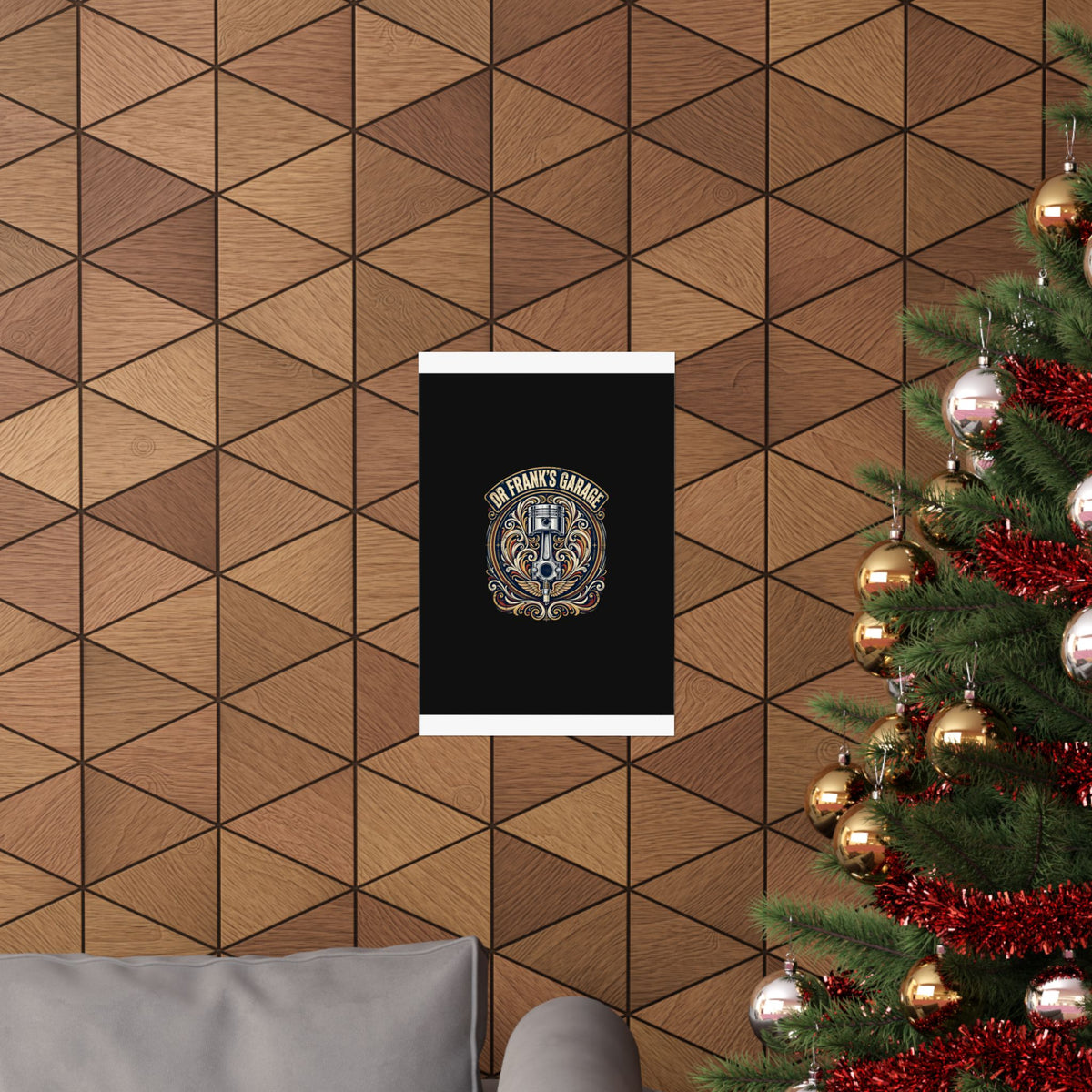 Winged Piston Poster - Dr. Frank's Garage
