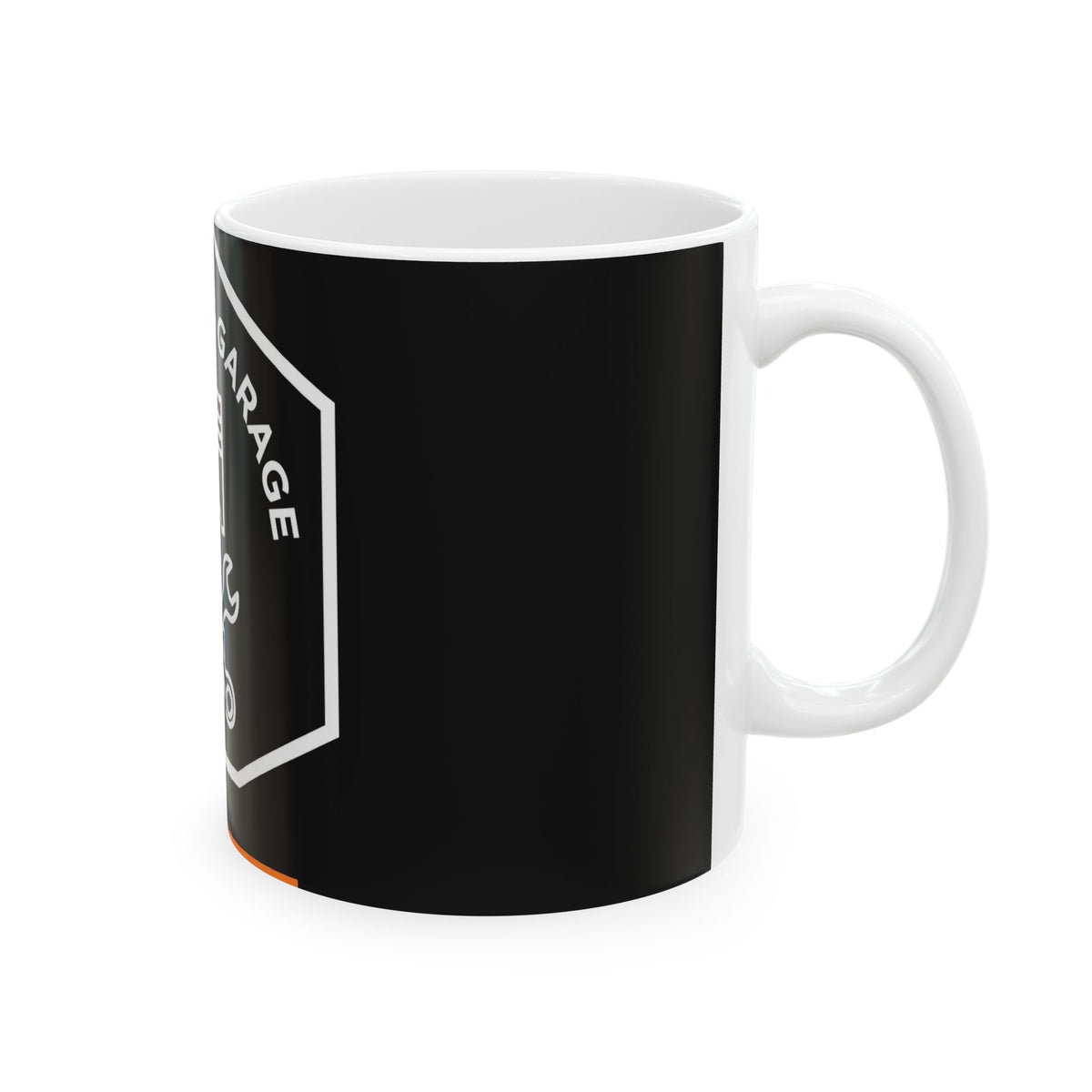 Monochrome Motor Garage Mug - Dr. Frank's Garage, image 5