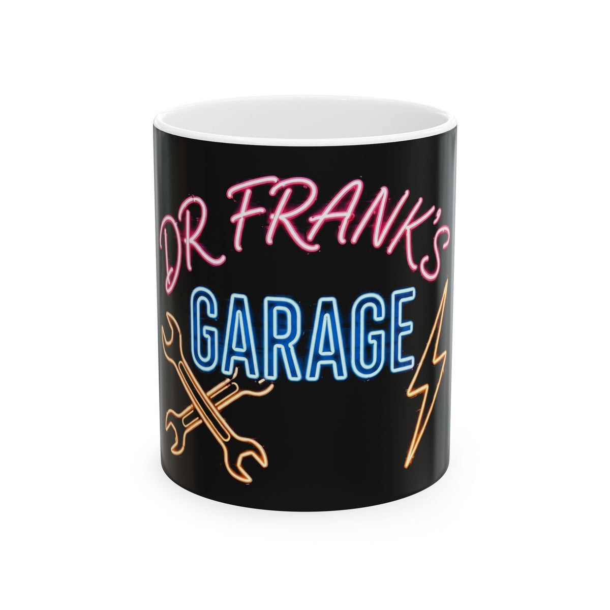 Neon Nights Garage Mug - Dr. Frank's Garage, image 1