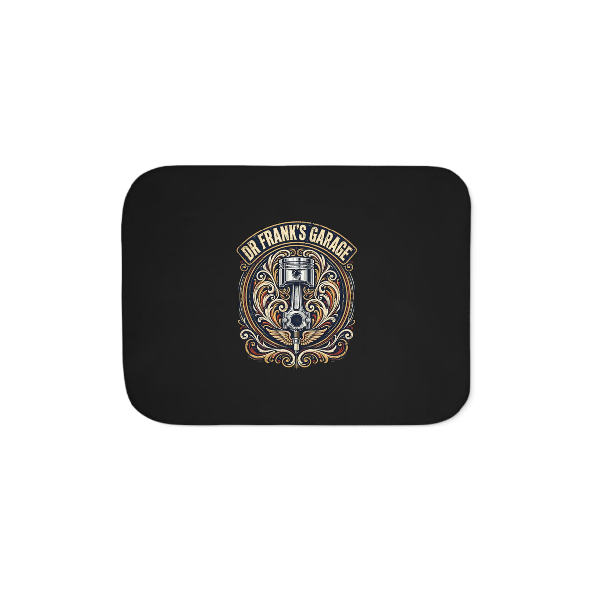 Winged Piston Garage Sherpa Blanket