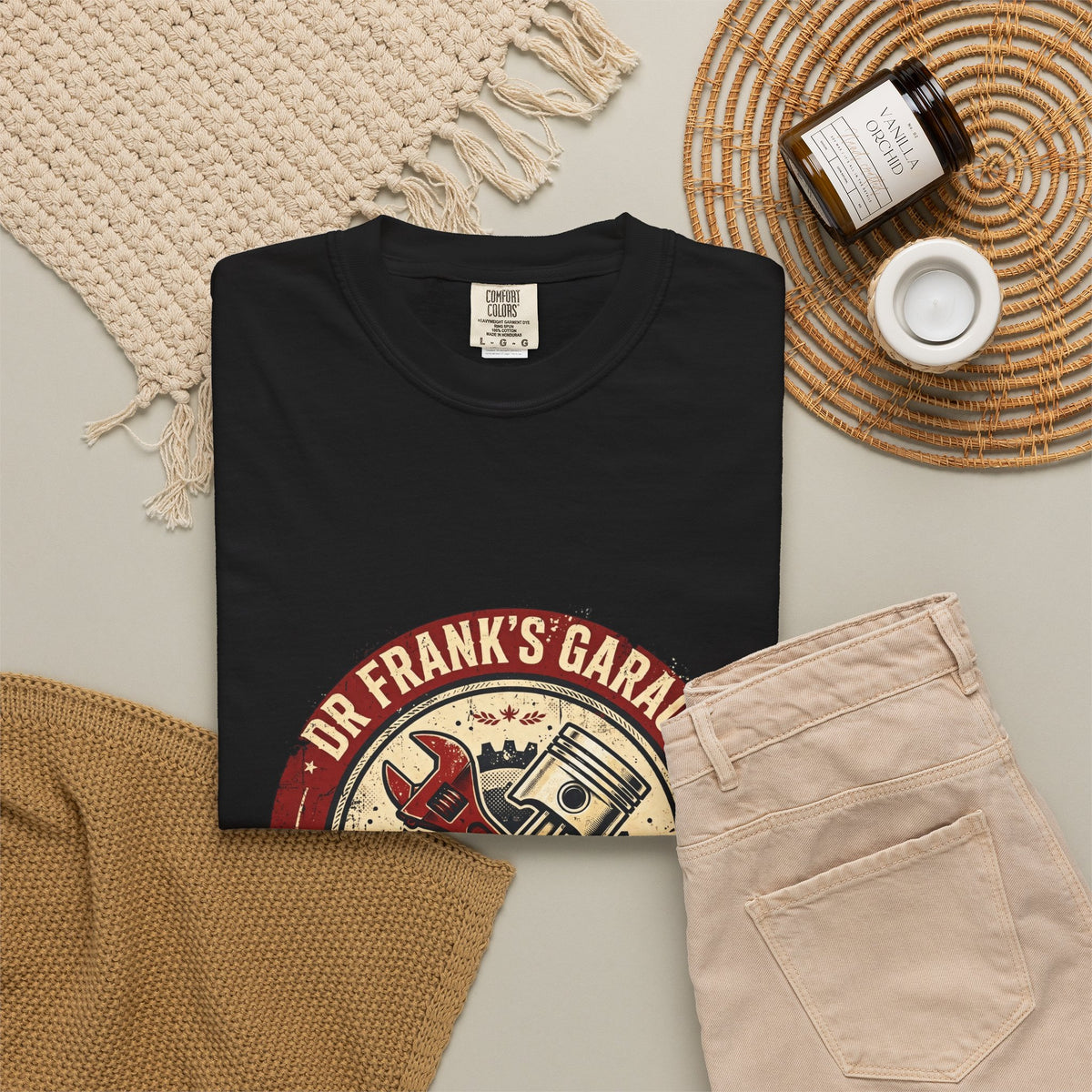 Vintage Badge Garage Garment-Dyed Tee - Dr. Frank's Garage, image 20