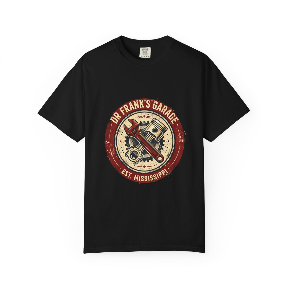 Vintage Badge Garage Garment-Dyed Tee - Dr. Frank's Garage, image 5