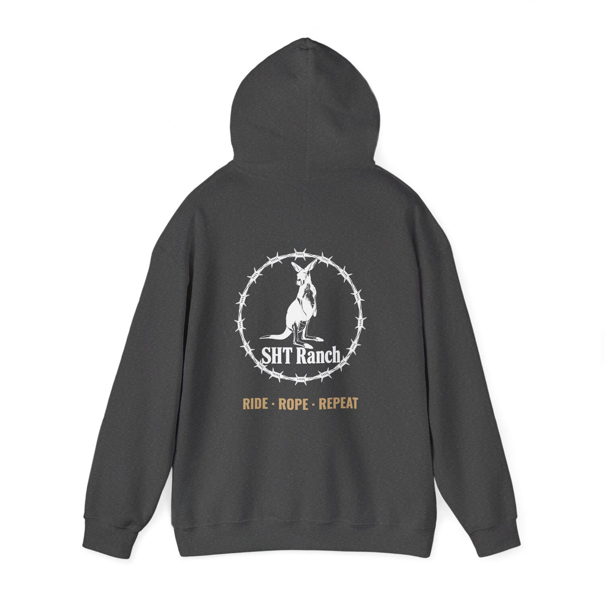 SHT Ranch Heavyweight Hoodie (Back Print) – SHT Ranch & Rodeo line by Dr. Frank's Garage, view 8