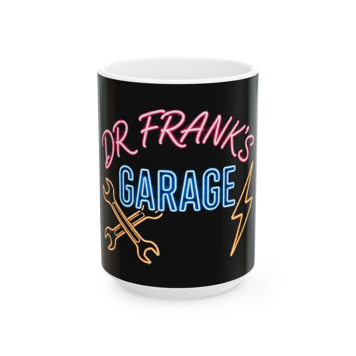 Neon Nights Garage Mug - Dr. Frank's Garage, image 2