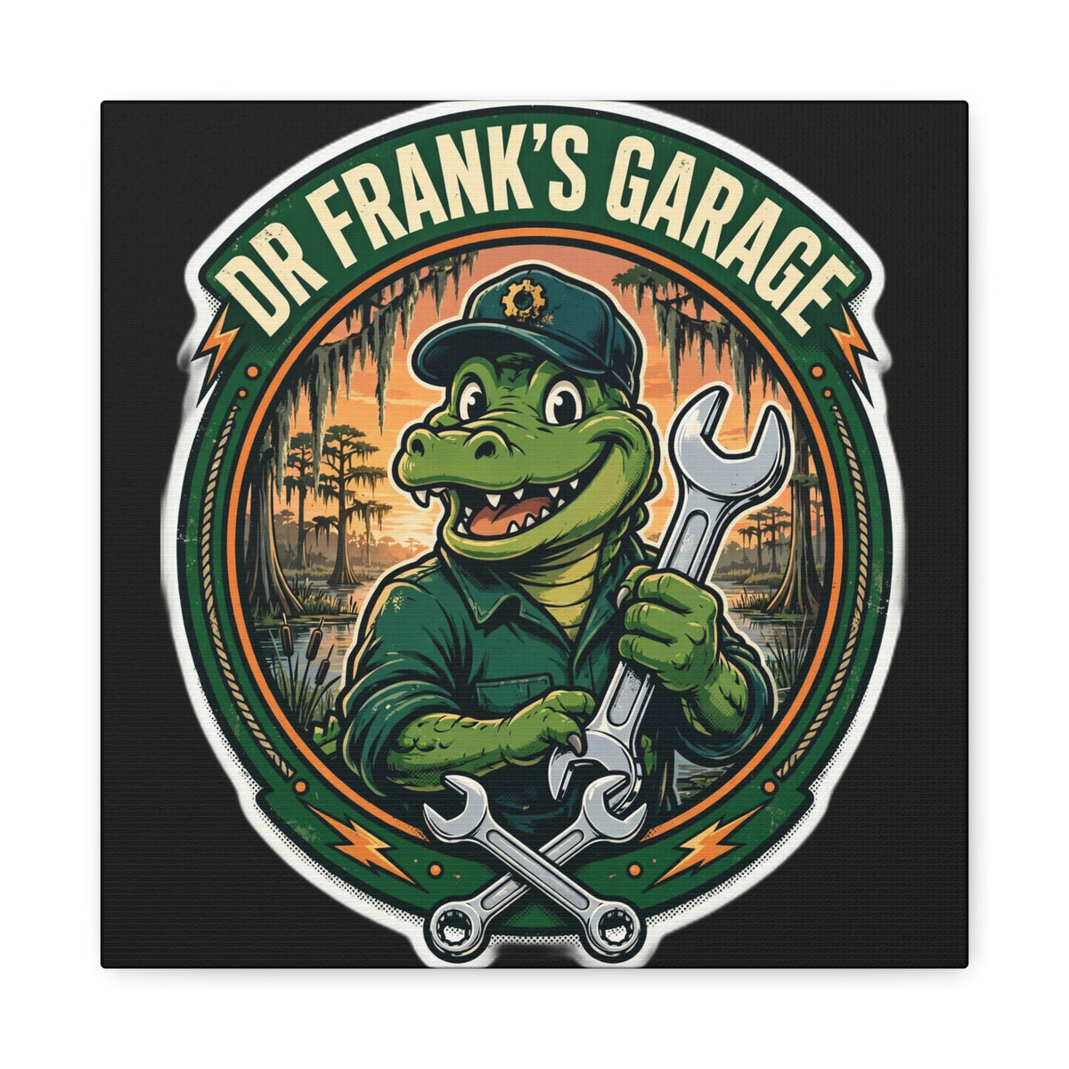 Swamp Gator Mechanic Canvas – Garage Wear line by Dr. Frank's Garage