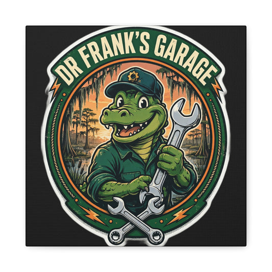Swamp Gator Mechanic Canvas - Dr. Frank's Garage