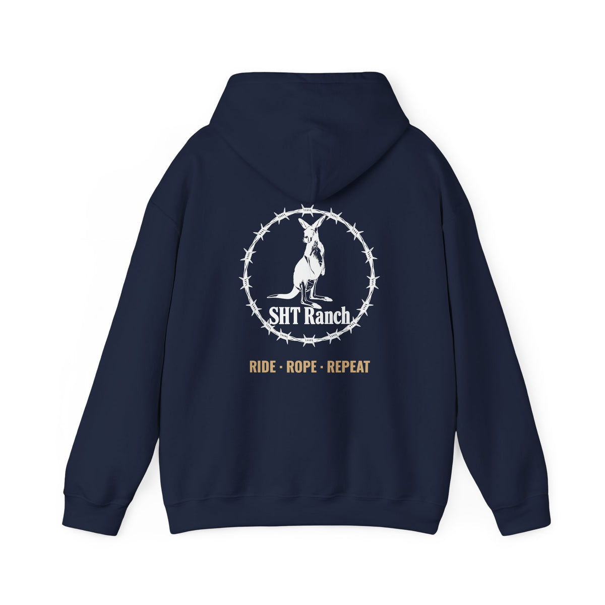 SHT Ranch Heavyweight Hoodie (Back Print) – SHT Ranch & Rodeo line by Dr. Frank's Garage, view 10