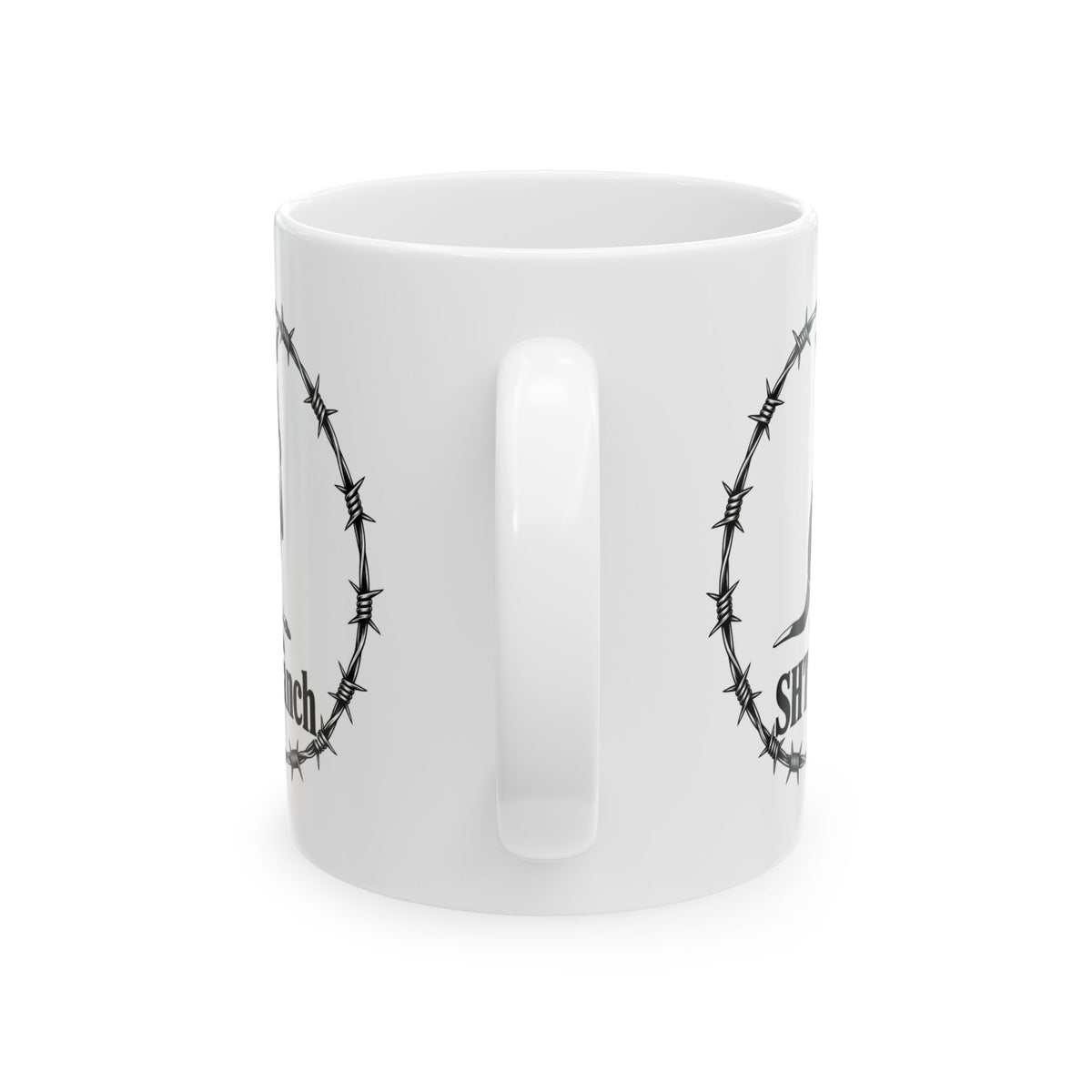 SHT Ranch Kangaroo Barbed Wire Coffee Mug | Wren-Oak Ranch