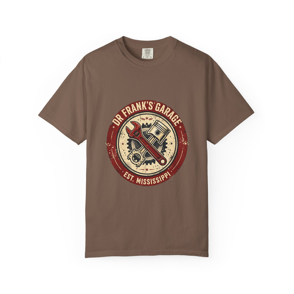 Vintage Badge Garage Garment-Dyed Tee - Dr. Frank's Garage, image 2
