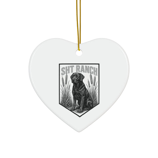 SHT Ranch Black Lab Heart Ornament – SHT Ranch & Rodeo line by Dr. Frank's Garage
