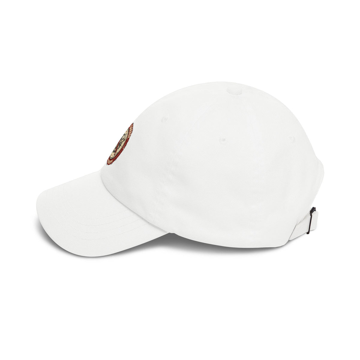 Vintage Badge Garage dad cap with printed front logo, image 4