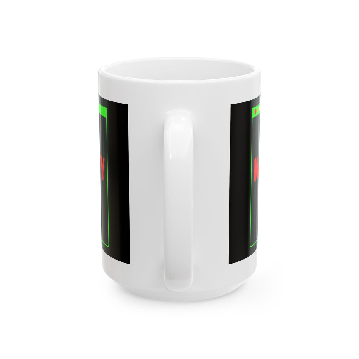 Naughty List: Error 403 white ceramic Christmas mug, image 6