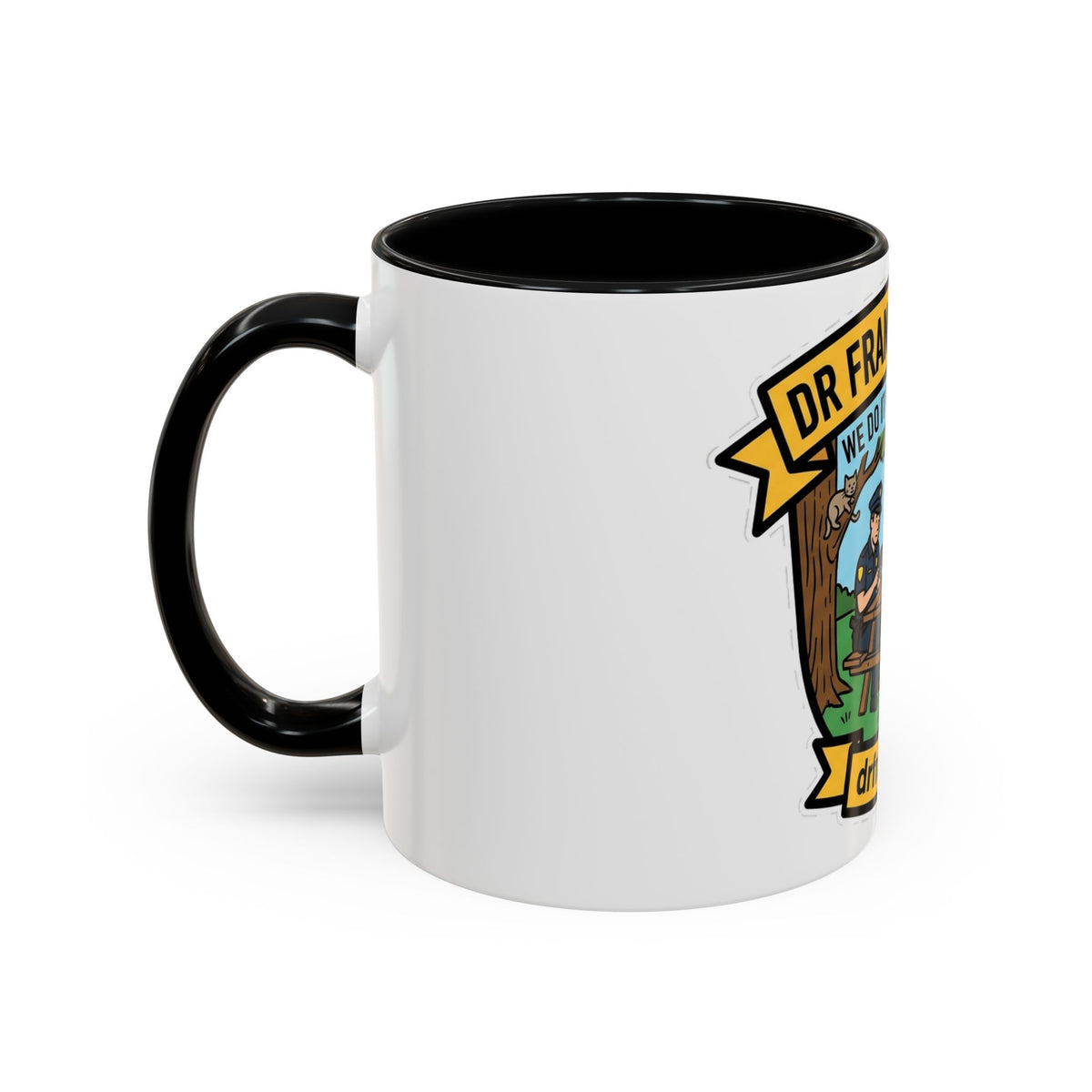 We Do It For The Gram ceramic mug with cop, firefighter and EMT