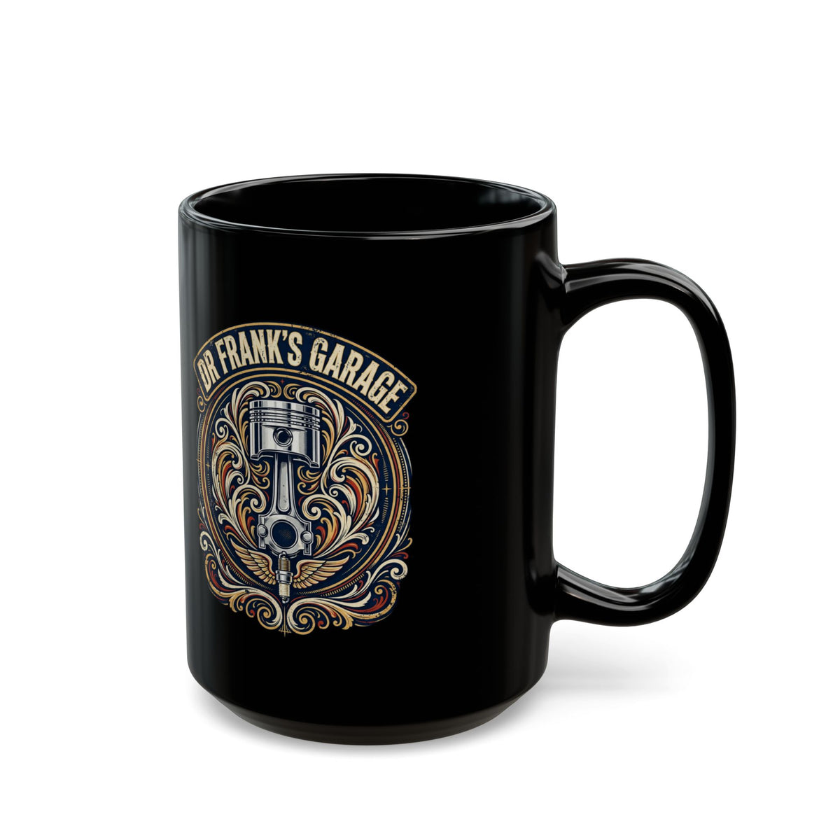 Winged Piston Mug - Dr. Frank's Garage