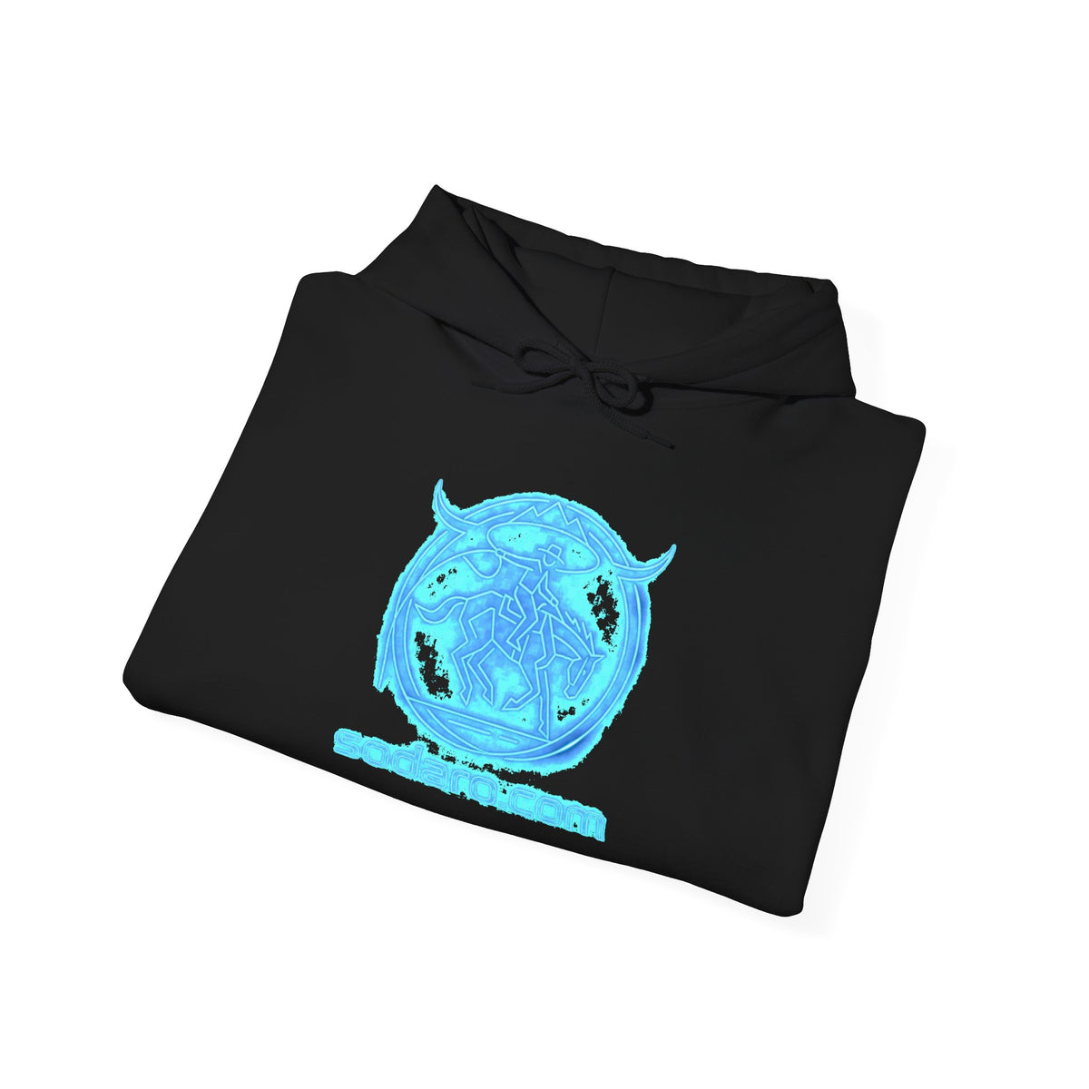 SHT Ranch neon blue bronc rider hoodie, sodaro.com