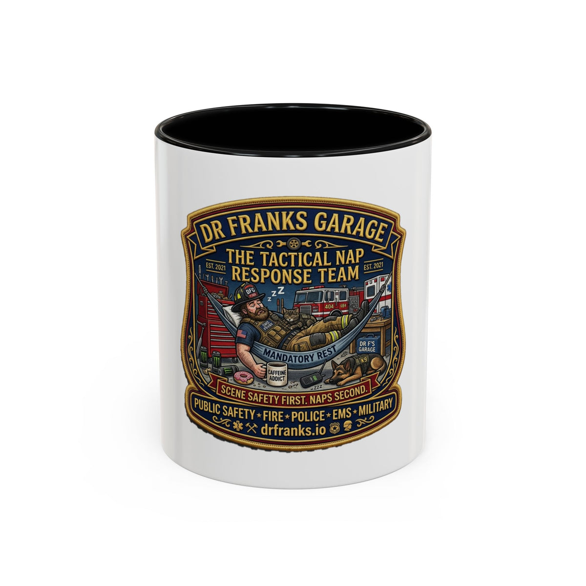 Tactical Nap Response Team Coffee Mug - Dr. Frank's Garage, image 1