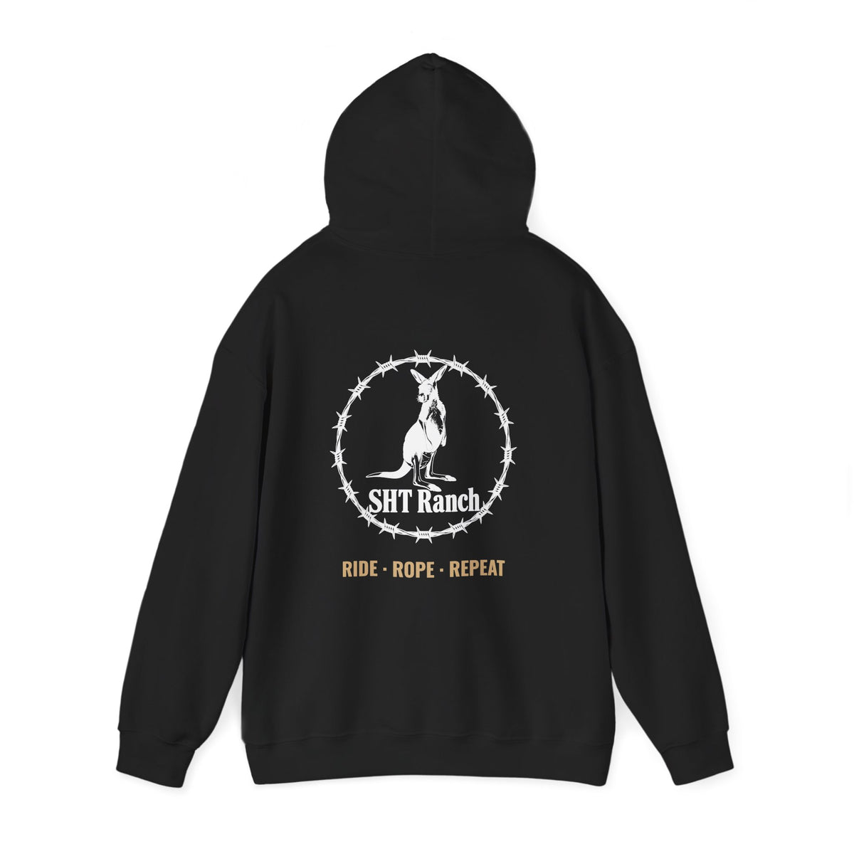 SHT Ranch Heavyweight Hoodie (Back Print) – SHT Ranch & Rodeo line by Dr. Frank's Garage, view 5