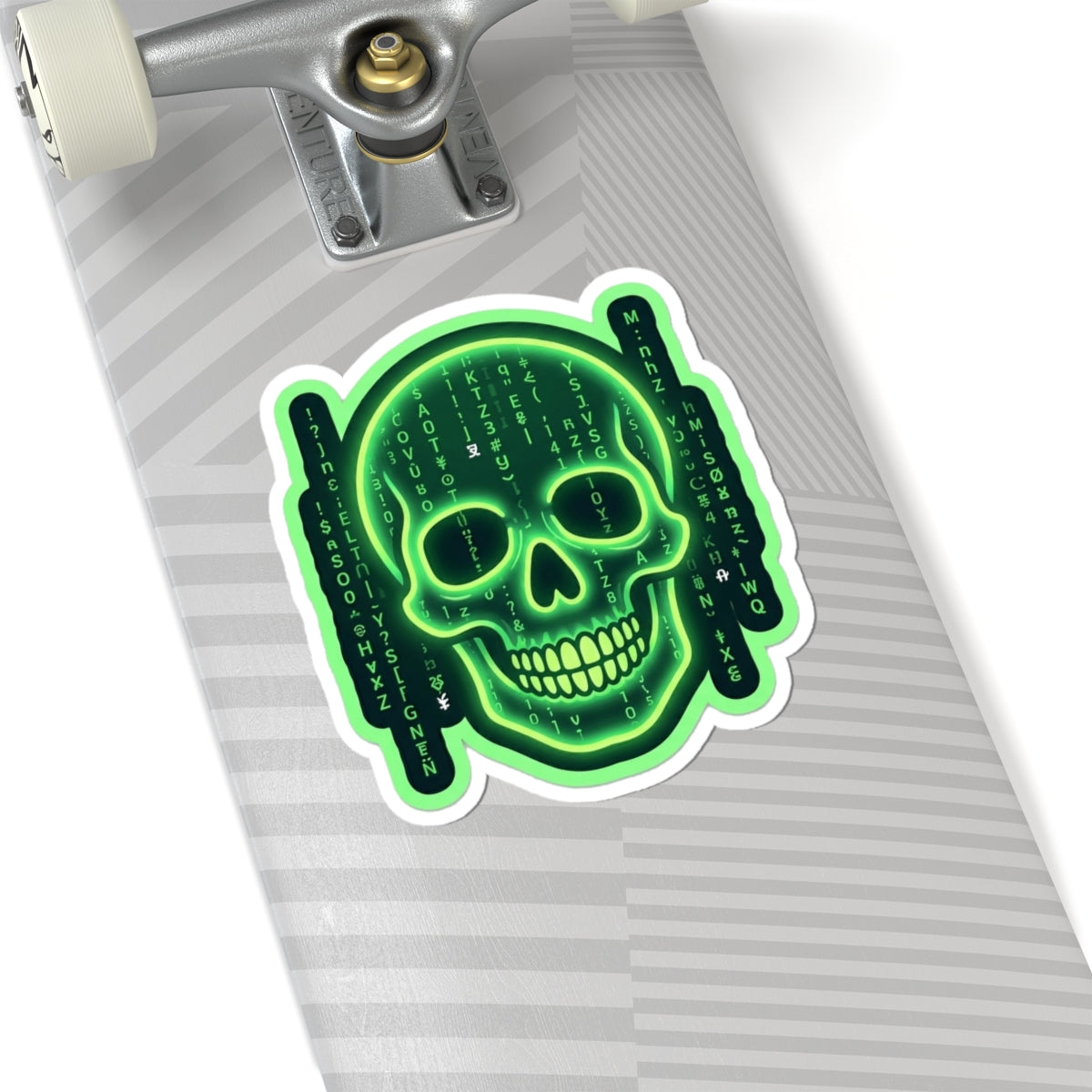 Neon Skull Sticker - Dr. Frank's Garage