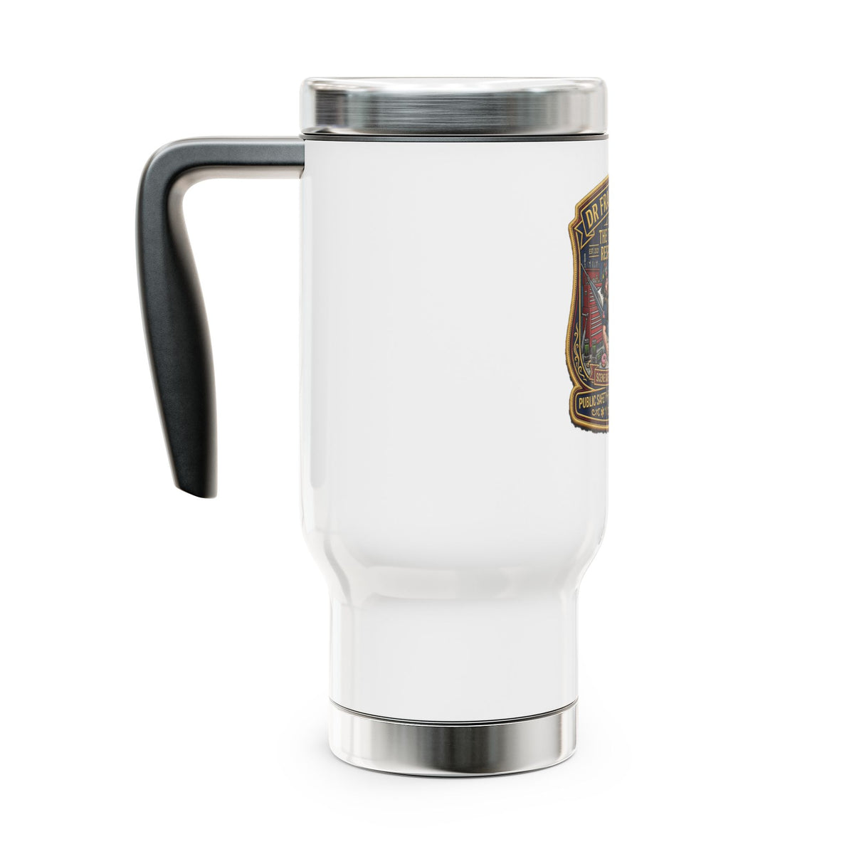 Tactical Nap Response Team 14oz Travel Mug - Dr. Frank's Garage, image 2