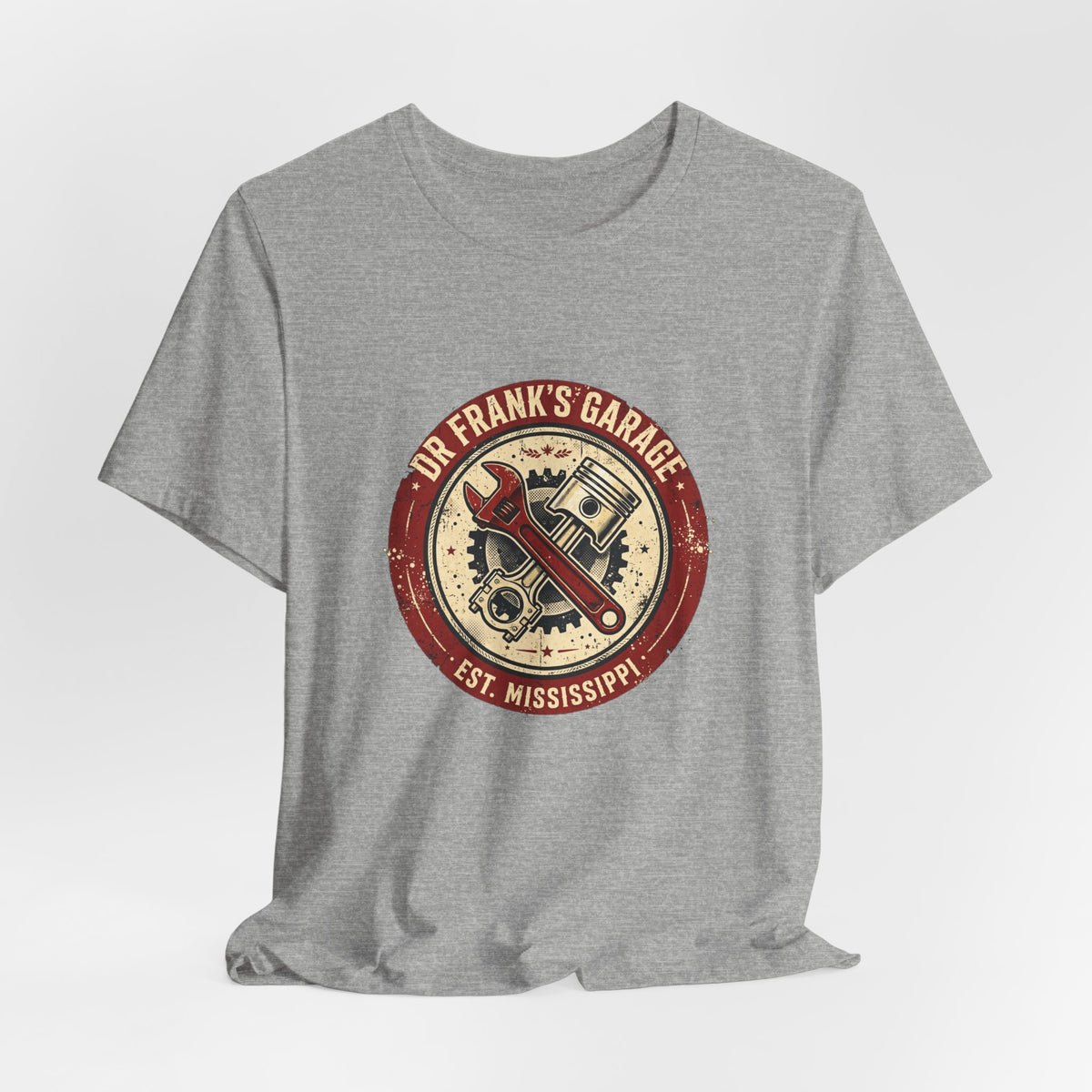 Vintage Badge Garage unisex tee with chest badge print, image 16