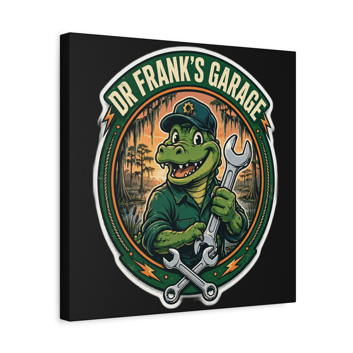 Swamp Gator Mechanic Canvas – Garage Wear line by Dr. Frank's Garage, view 6