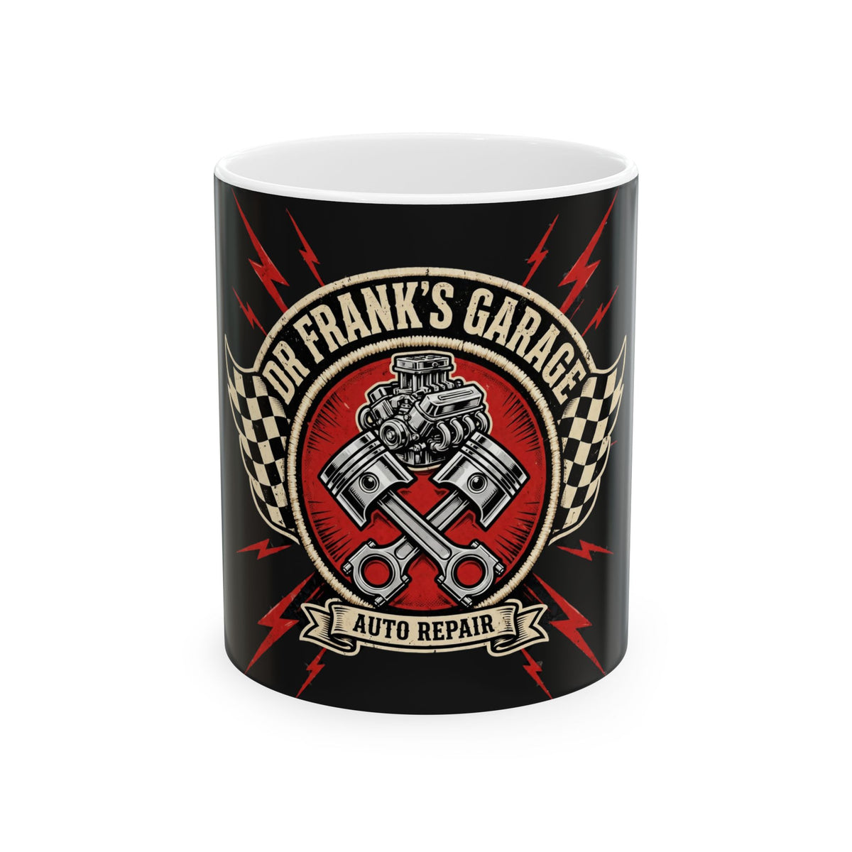 Speed Shop Garage Mug - Dr. Frank's Garage, image 1