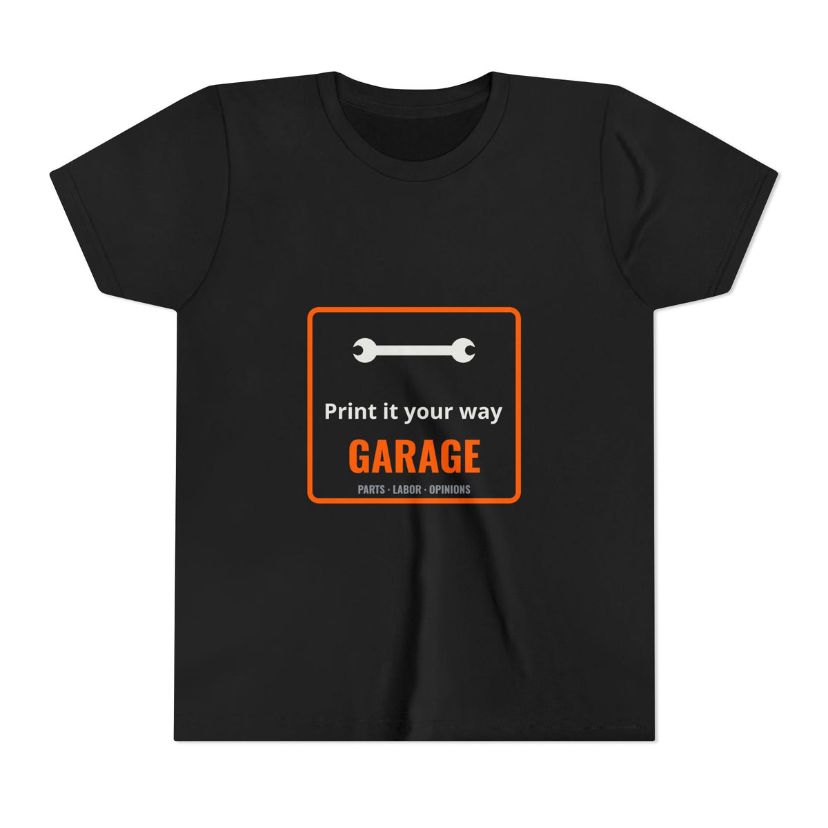 Personalized "___'s Garage" Youth Tee
