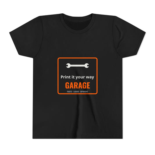 Personalized "___'s Garage" Youth Tee