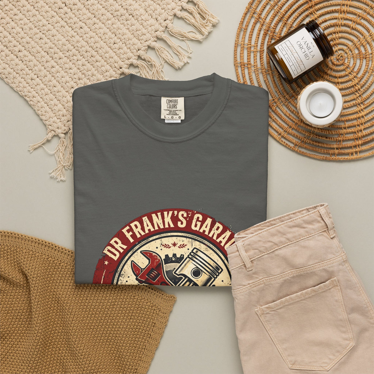 Vintage Badge Garage Garment-Dyed Tee - Dr. Frank's Garage, image 14