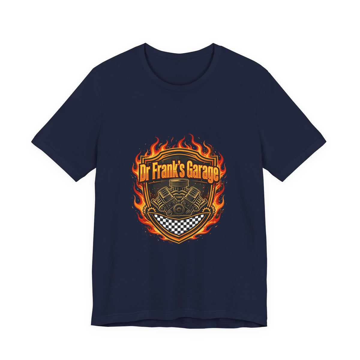 Midnight Flames Garage Tee - Dr. Frank's Garage, image 2