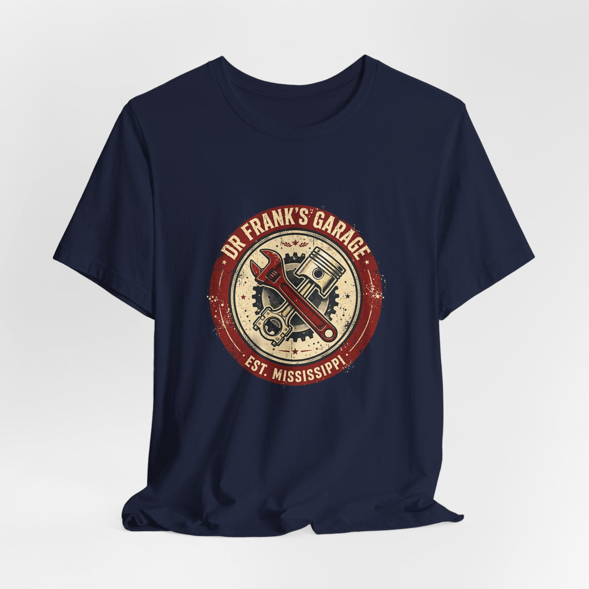 Vintage Badge Garage unisex tee with chest badge print, image 13