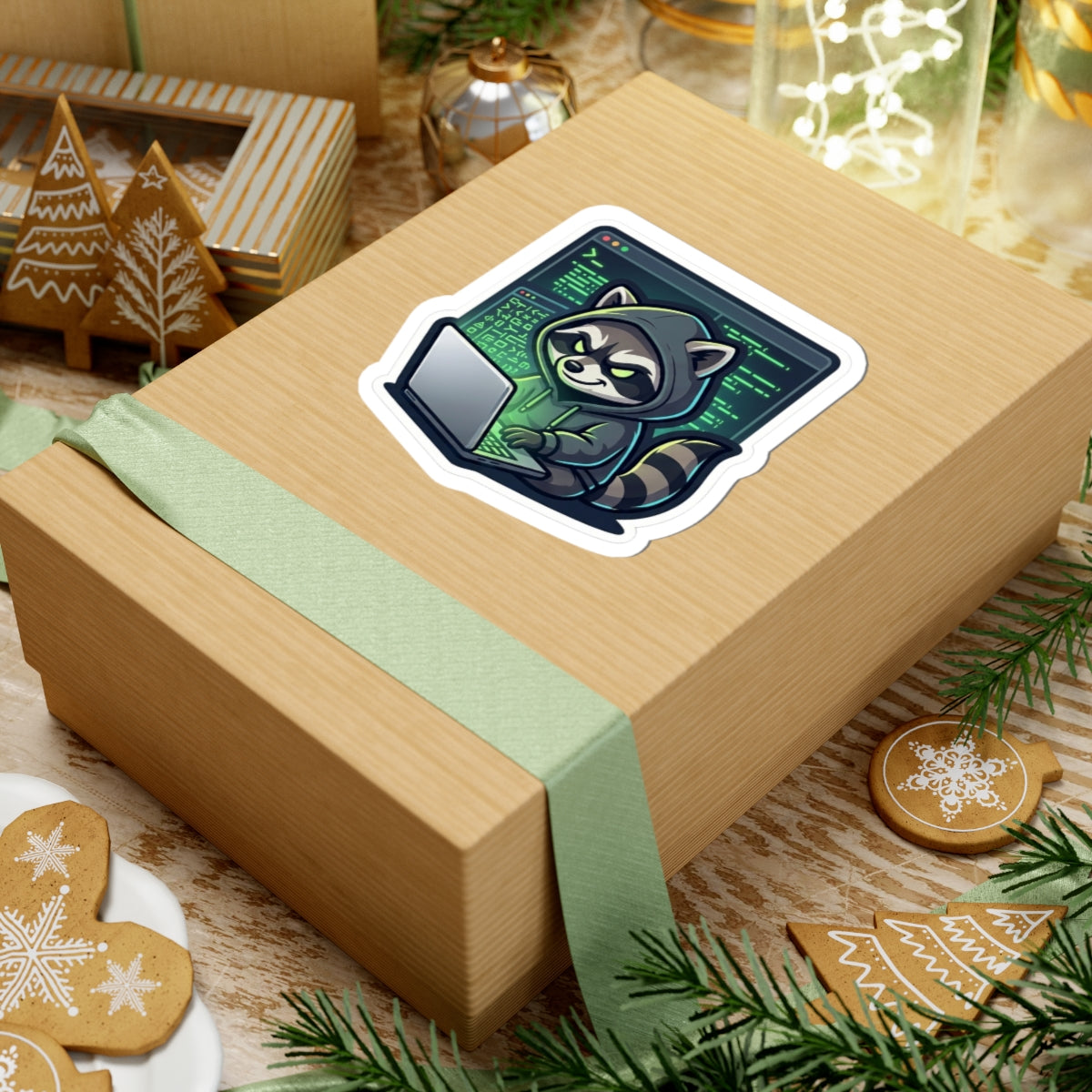Hacker Raccoon Sticker - Dr. Frank's Garage