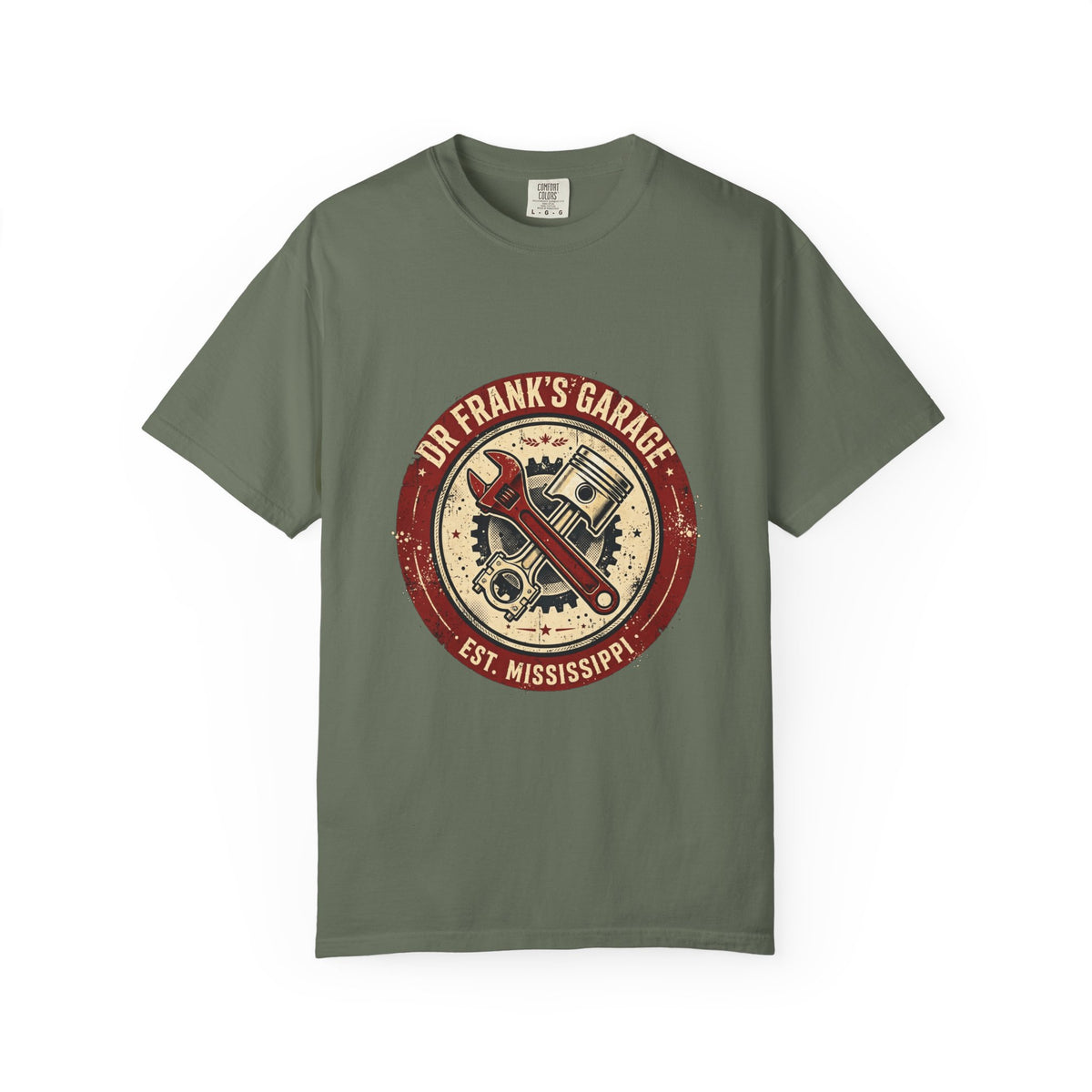 Vintage Badge Garage Garment-Dyed Tee - Dr. Frank's Garage, image 4